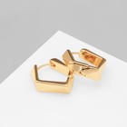 Серьги металл «Аккорд» пятиугольник, цвет золото - фото 321816721