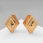 Серьги металл «Аккорд» ромб, цвет золото - Фото 5