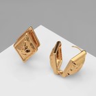 Серьги металл «Аккорд» ромб, цвет золото - Фото 6