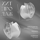 Серьги металл «Аккорд» круг вогнутый, цвет серебро - Фото 3