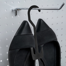 Вешалка для обуви 10×16,5 см, (фасовка 10 шт), цвет чёрный
