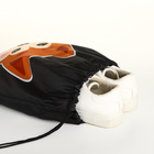 Мешок для обуви на шнурке, цвет чёрный - фото 24744719