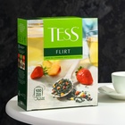 Чай зелёный TESS FLIRT со вкусом клубники и белого персика, 150 г - фото 321800271