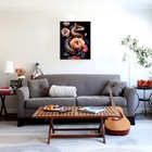 Картина по номерам «Красота змеи», 40 × 50, 27 цветов, чёрный холст - фото 24707472