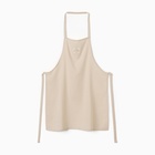 Фартук кухонный «Этель» ECO, 60×70 см, 70% хлопок, 30% лён, 190 г/м², молочный - Фото 4