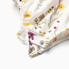 Платье-боди для девочки MINAKU "Цветы", цвет белый, рост 86-92 - фото 119335571