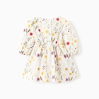 Платье-боди для девочки MINAKU "Цветы", цвет белый, рост 86-92 - фото 119335572