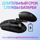 Мышь Logitech G305 белый оптическая (12000dpi) беспроводная USB (5but) - Фото 4