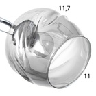 Люстра «Миллениум», 2×60 Вт Е27, хром/чёрный, 54×19×23 см - Фото 6