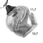 Люстра «Миллениум», 3×60 Вт Е27, хром/чёрный, 56×56×23 см - Фото 6