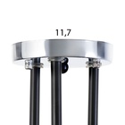 Люстра «Миллениум», 3×60 Вт Е27, хром/чёрный, 56×56×23 см - Фото 8