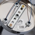 Люстра «Миллениум», 3×60 Вт Е27, хром/чёрный, 56×56×23 см - Фото 9