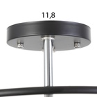 Люстра «Капель», 3×60 Вт Е27, чёрный, 49×49×25.5 см - Фото 7