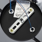 Люстра «Капель», 3×60 Вт Е27, чёрный, 49×49×25.5 см - Фото 8