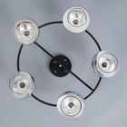 Люстра «Капель», 5×60 Вт Е27, чёрный, 55×55×25.5 см - Фото 4