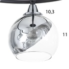 Люстра «Капель», 5×60 Вт Е27, чёрный, 55×55×25.5 см - Фото 6