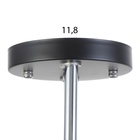 Люстра «Капель», 5×60 Вт Е27, чёрный, 55×55×25.5 см - Фото 7