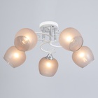 Люстра «Либи», 5×60 Вт Е27, белый, 60×60×24 см - Фото 2