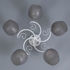 Люстра «Либи», 5×60 Вт Е27, белый, 60×60×24 см - Фото 4