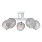 Люстра «Либи», 5×60 Вт Е27, белый, 60×60×24 см - Фото 5