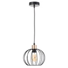 Люстра «Контур», 1×60 Вт Е27, чёрный, 20×20×22(90) см - Фото 4