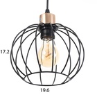 Люстра «Контур», 1×60 Вт Е27, чёрный, 20×20×22(90) см - Фото 5