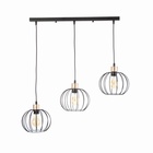 Люстра «Контур», 3×60 Вт Е27, чёрный, 70×20×22(90) см - Фото 4