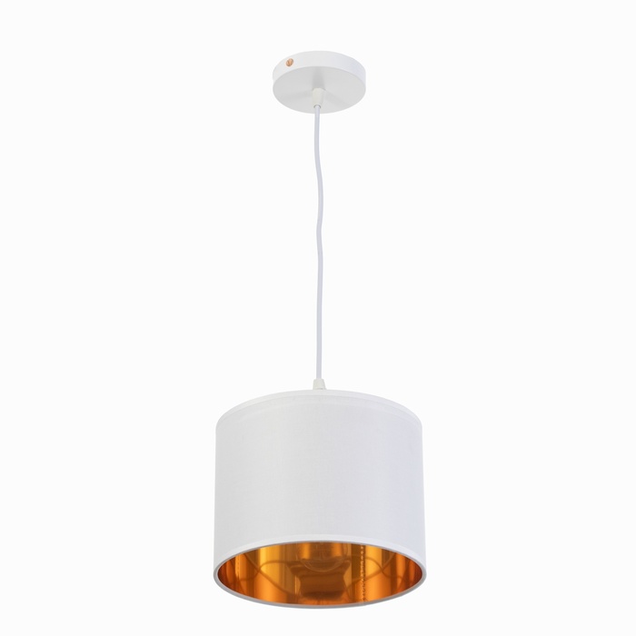 Люстра «Оазис», 1×60 Вт Е27, белый/золото, 20×15×30(100) см - Фото 1