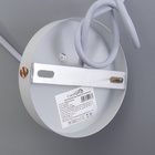 Люстра «Оазис», 1×60 Вт Е27, белый/золото, 20×15×30(100) см - Фото 7