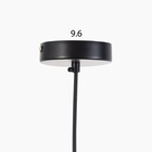 Люстра "Кратос" 1х60Вт Е27 Чёрный 15х15х20(100)см - фото 24989840