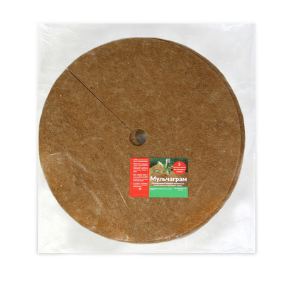 Круг приствольный, d=0.75 м, из кокосового полотна, набор 5 шт., «Мульчаграм»