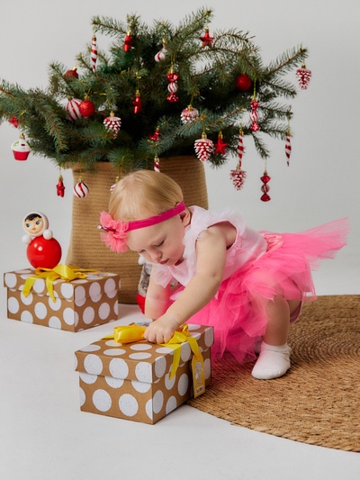 Набор для фотосессии «Крошка Я. Маленькая принцесса»: юбка и повязка, фуксия, 17 см