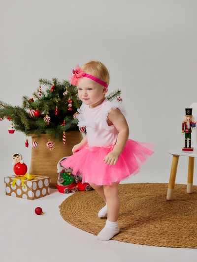 Набор для фотосессии «Крошка Я. Маленькая принцесса»: юбка и повязка, фуксия, 17 см