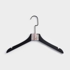 Плечики - вешалка для одежды LaDо́m Black Lotus, 38.5×1.6×26.5 см, длинный крюк, широкие плечики - Фото 4