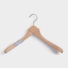 Плечики - вешалка LaDо́m Retro, 39.5×4.5×27.5 см, широкие плечики, светлое дерево - Фото 4