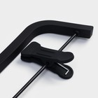 Плечики - вешалки для одежды LaDо́m Soft-touch, 37.5×15.5×1.1 см, 2 шт., с зажимами - Фото 5