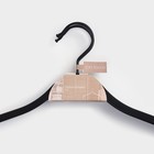 Плечики - вешалки для одежды LaDо́m Soft-touch, 41.5×21.5×1.1 см, 3 шт., антискользящее покрытие - Фото 7