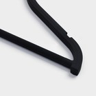 Плечики - вешалки для одежды LaDо́m Soft-touch, 40,5×23,5×1 см, 3 шт, с перекладиной - Фото 4