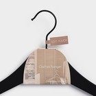 Плечики - вешалка для одежды LaDо́m Soft-touch, 45×23×4.8 см, с перекладиной, широкие плечики - Фото 5