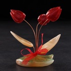 Сувенир "Тюльпан красный", селенит - фото 321817255
