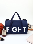 Сумка спортивная TEXTURA на молнии, с подкладкой, длинный ремень, маленький размер, синяя - Фото 4