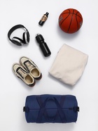 Сумка спортивная TEXTURA на молнии, с подкладкой, длинный ремень, маленький размер, синяя - Фото 3