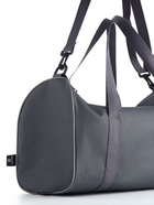 Сумка спортивная TEXTURA на молнии, с подкладкой, длинный ремень, маленький размер, серая - Фото 6