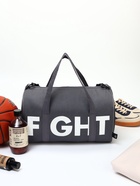 Сумка спортивная TEXTURA на молнии, с подкладкой, длинный ремень, маленький размер, серая - Фото 3