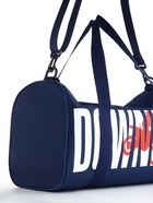 Сумка спортивная на молнии TEXTURA, с подкладкой, длинный ремень, маленький размер, с принтом, синяя - Фото 5