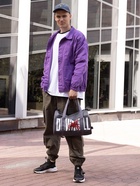 Сумка спортивная на молнии TEXTURA, с подкладкой, длинный ремень, маленький размер, с принтом, серая/белая - Фото 5