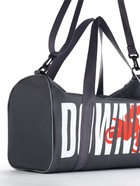 Сумка спортивная на молнии TEXTURA, с подкладкой, длинный ремень, маленький размер, с принтом, серая/белая - Фото 8