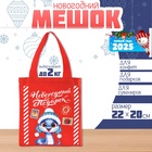 Мешок для конфет «Змея: Новогодний подарок», детский шопер, 22×20 см - Фото 1