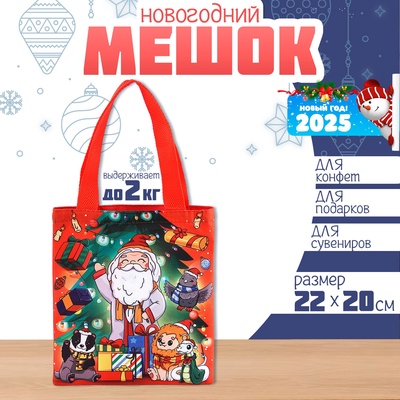 Мешок для конфет «Волшебник», детский шопер, 22×20 см