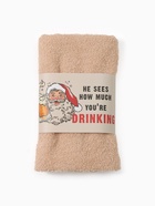 Набор новогодний подарочный «Этель. Санта видит всё», 7 предметов, полотенце, расчёска, щётка - массажёр 10655078